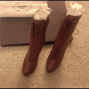 **VINTAGE** Prada leather boots. New w/out tags!